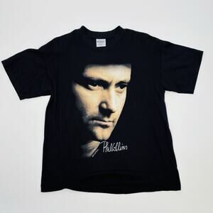 Vintage Phil Collins 1990 "BUT SERIOUSLY" World Tour T Shirt Size Large Brockum